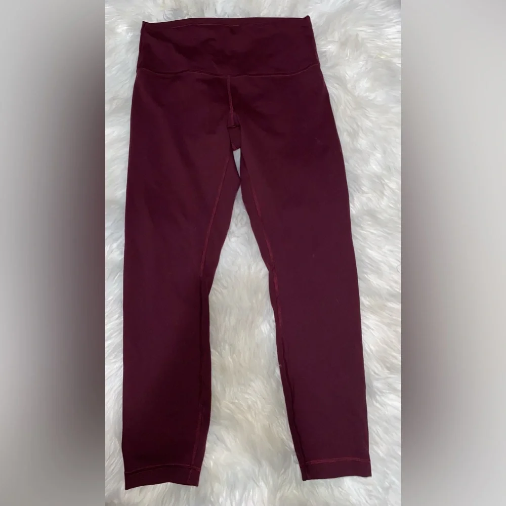 Lululemon Athletica Burgundy Align Leggings - Size 10 - Picture 5 of 7